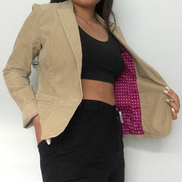 tan corduroy blazer - Picture 3 of 4